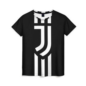 Женская футболка 3D с принтом Juventus 2018 Original в Санкт-Петербурге, 100% полиэфир ( синтетическое хлопкоподобное полотно) | прямой крой, круглый вырез горловины, длина до линии бедер | cr7 | fc juventus | football | juve | juventus | ronaldo | sport | роналдо | спорт | футбол | ювентус