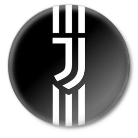 Значок с принтом Juventus 2018 Original в Санкт-Петербурге,  металл | круглая форма, металлическая застежка в виде булавки | cr7 | fc juventus | football | juve | juventus | ronaldo | sport | роналдо | спорт | футбол | ювентус