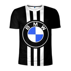 Мужская футболка 3D спортивная с принтом BMW SPORTWEAR в Санкт-Петербурге, 100% полиэстер с улучшенными характеристиками | приталенный силуэт, круглая горловина, широкие плечи, сужается к линии бедра | bmw | автомобильные | бмв | машины