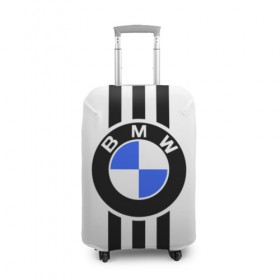 Чехол для чемодана 3D с принтом BMW SPORTWEAR в Санкт-Петербурге, 86% полиэфир, 14% спандекс | двустороннее нанесение принта, прорези для ручек и колес | bmw | автомобильные | бмв | машины