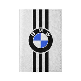 Обложка для паспорта матовая кожа с принтом BMW SPORTWEAR в Санкт-Петербурге, натуральная матовая кожа | размер 19,3 х 13,7 см; прозрачные пластиковые крепления | Тематика изображения на принте: bmw | автомобильные | бмв | машины