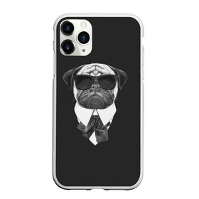 Чехол для iPhone 11 Pro матовый с принтом Мопс в черном в Санкт-Петербурге, Силикон |  | Тематика изображения на принте: домашние животные | мопс | пес | песик | собака | собачка
