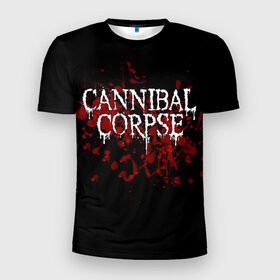 Мужская футболка 3D спортивная с принтом Cannibal Corpse в Санкт-Петербурге, 100% полиэстер с улучшенными характеристиками | приталенный силуэт, круглая горловина, широкие плечи, сужается к линии бедра | Тематика изображения на принте: cannibal corpse | logo | metal | music | rock | лого | логотип | метал | музыка | рок