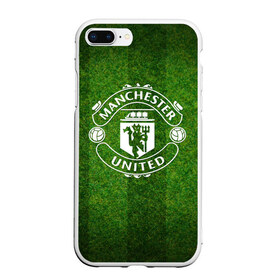 Чехол для iPhone 7Plus/8 Plus матовый с принтом Manchester United в Санкт-Петербурге, Силикон | Область печати: задняя сторона чехла, без боковых панелей | Тематика изображения на принте: club | football | manchester united | soccer | sport | team | атрибутика | клуб | манчестер юнайтед | спорт | футбол