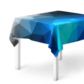 Скатерть 3D с принтом Gray&Blue collection abstract в Санкт-Петербурге, 100% полиэстер (ткань не мнется и не растягивается) | Размер: 150*150 см | abstraction | geometry | polygon | абстракция | геометрия | грань | краски | кубик | кубики | линии | мозаика | полигон | разноцветные | ребро | текстура | тени | узор