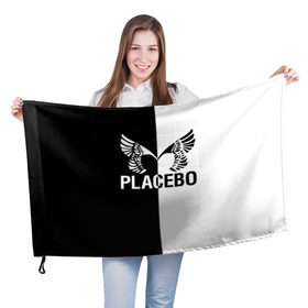 Флаг 3D с принтом Placebo в Санкт-Петербурге, 100% полиэстер | плотность ткани — 95 г/м2, размер — 67 х 109 см. Принт наносится с одной стороны | placebo | альтернативный | инди | индирок | плацебо | рок
