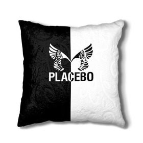 Подушка 3D с принтом Placebo в Санкт-Петербурге, наволочка – 100% полиэстер, наполнитель – холлофайбер (легкий наполнитель, не вызывает аллергию). | состоит из подушки и наволочки. Наволочка на молнии, легко снимается для стирки | placebo | альтернативный | инди | индирок | плацебо | рок