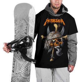 Накидка на куртку 3D с принтом Metallica в Санкт-Петербурге, 100% полиэстер |  | Тематика изображения на принте: 