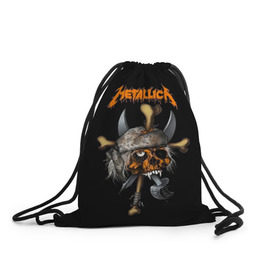 Рюкзак-мешок 3D с принтом Metallica в Санкт-Петербурге, 100% полиэстер | плотность ткани — 200 г/м2, размер — 35 х 45 см; лямки — толстые шнурки, застежка на шнуровке, без карманов и подкладки | 