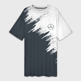 Платье-футболка 3D с принтом Mercedes в Санкт-Петербурге,  |  | amg | car | mercedes | race | авто | гонки | краска | марка | машина | мерс | мерседес