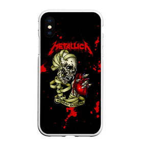 Чехол для iPhone XS Max матовый с принтом Metallica heart explosive в Санкт-Петербурге, Силикон | Область печати: задняя сторона чехла, без боковых панелей | metallica | группа | джеймс хэтфилд | кирк хэмметт | ларс ульрих | метал | металика | металлика | миталика | музыка | роберт трухильо | рок | трэш | трэшметал | хард | хардрок | хеви | хевиметал