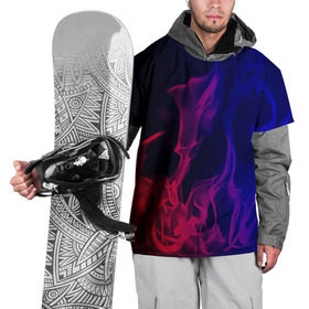 Накидка на куртку 3D с принтом Огненный стиль в Санкт-Петербурге, 100% полиэстер |  | fire | flame | in fire | smoke | в огне | дым | огненный | огонь | текстуры