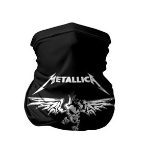 Бандана-труба 3D с принтом Metallica в Санкт-Петербурге, 100% полиэстер, ткань с особыми свойствами — Activecool | плотность 150‒180 г/м2; хорошо тянется, но сохраняет форму | Тематика изображения на принте: metallica | группа | джеймс хэтфилд | кирк хэмметт | ларс ульрих | метал | металика | металлика | миталика | музыка | роберт трухильо | рок | трэш | трэшметал | хард | хардрок | хеви | хевиметал