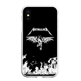 Чехол для iPhone XS Max матовый с принтом Metallica в Санкт-Петербурге, Силикон | Область печати: задняя сторона чехла, без боковых панелей | metallica | группа | джеймс хэтфилд | кирк хэмметт | ларс ульрих | метал | металика | металлика | миталика | музыка | роберт трухильо | рок | трэш | трэшметал | хард | хардрок | хеви | хевиметал