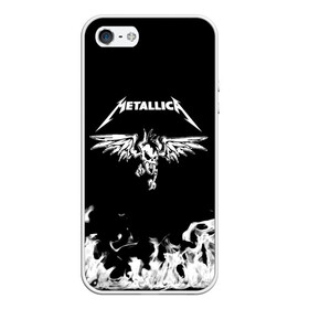 Чехол для iPhone 5/5S матовый с принтом Metallica в Санкт-Петербурге, Силикон | Область печати: задняя сторона чехла, без боковых панелей | metallica | группа | джеймс хэтфилд | кирк хэмметт | ларс ульрих | метал | металика | металлика | миталика | музыка | роберт трухильо | рок | трэш | трэшметал | хард | хардрок | хеви | хевиметал