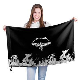 Флаг 3D с принтом Metallica в Санкт-Петербурге, 100% полиэстер | плотность ткани — 95 г/м2, размер — 67 х 109 см. Принт наносится с одной стороны | metallica | группа | джеймс хэтфилд | кирк хэмметт | ларс ульрих | метал | металика | металлика | миталика | музыка | роберт трухильо | рок | трэш | трэшметал | хард | хардрок | хеви | хевиметал