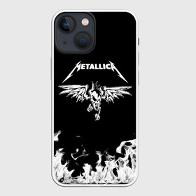 Чехол для iPhone 13 mini с принтом Metallica в Санкт-Петербурге,  |  | metallica | группа | джеймс хэтфилд | кирк хэмметт | ларс ульрих | метал | металика | металлика | миталика | музыка | роберт трухильо | рок | трэш | трэшметал | хард | хардрок | хеви | хевиметал