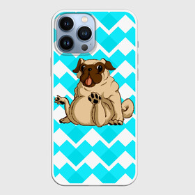 Чехол для iPhone 13 Pro Max с принтом Забавный мопс в Санкт-Петербурге,  |  | animal | dog | pet | pug | puppy | арт | бульдог | животные | милые | мопс | пес | собаки | текстура