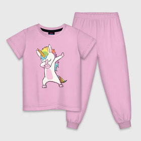 Детская пижама хлопок с принтом Единорог радуга в Санкт-Петербурге, 100% хлопок |  брюки и футболка прямого кроя, без карманов, на брюках мягкая резинка на поясе и по низу штанин
 | единорог | пони