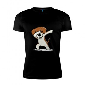 Мужская футболка премиум с принтом Год собаки в Санкт-Петербурге, 92% хлопок, 8% лайкра | приталенный силуэт, круглый вырез ворота, длина до линии бедра, короткий рукав | Тематика изображения на принте: год собаки | даб 