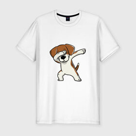 Мужская футболка премиум с принтом Год собаки в Санкт-Петербурге, 92% хлопок, 8% лайкра | приталенный силуэт, круглый вырез ворота, длина до линии бедра, короткий рукав | год собаки | даб 