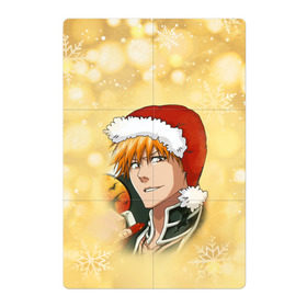 Магнитный плакат 2Х3 с принтом Happy New Bleach! в Санкт-Петербурге, Полимерный материал с магнитным слоем | 6 деталей размером 9*9 см | bleach | блич | ичиго | куросаки ичиго