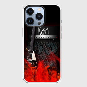 Чехол для iPhone 13 Pro с принтом Korn в Санкт-Петербурге,  |  | Тематика изображения на принте: korn | logo | metal | music | rock | лого | логотип | метал | музыка | рок
