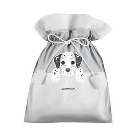 Подарочный 3D мешок с принтом Dalmatian Puppy в Санкт-Петербурге, 100% полиэстер | Размер: 29*39 см | далматин | далматинец | домашние животные | пес | песик | собака | собачка | терьер | шпиц