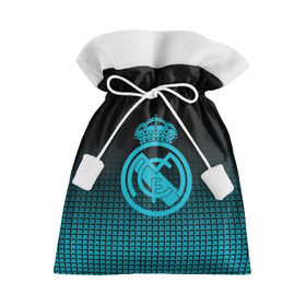 Подарочный 3D мешок с принтом Real Madrid 2018 Original в Санкт-Петербурге, 100% полиэстер | Размер: 29*39 см | emirates | fc | real madrid | геометрия | реал мадрид | футбольный клуб | эмблема