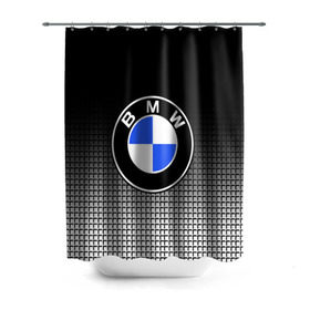 Штора 3D для ванной с принтом BMW 2018 Black and White IV в Санкт-Петербурге, 100% полиэстер | плотность материала — 100 г/м2. Стандартный размер — 146 см х 180 см. По верхнему краю — пластиковые люверсы для креплений. В комплекте 10 пластиковых колец | bmw | автомобильные | бмв | машины