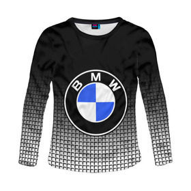 Женский лонгслив 3D с принтом BMW 2018 Black and White IV в Санкт-Петербурге, 100% полиэстер | длинные рукава, круглый вырез горловины, полуприлегающий силуэт | bmw | автомобильные | бмв | машины