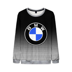 Мужской свитшот 3D с принтом BMW 2018 Black and White IV в Санкт-Петербурге, 100% полиэстер с мягким внутренним слоем | круглый вырез горловины, мягкая резинка на манжетах и поясе, свободная посадка по фигуре | bmw | автомобильные | бмв | машины