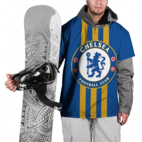Накидка на куртку 3D с принтом Chelsea 2018 Gold Line в Санкт-Петербурге, 100% полиэстер |  | Тематика изображения на принте: chelsea | fc | спорт | спортивные | футбол | футбольный клуб | челси