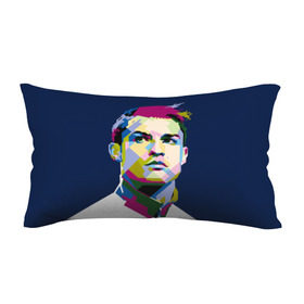 Подушка 3D антистресс с принтом Cristiano Ronaldo в Санкт-Петербурге, наволочка — 100% полиэстер, наполнитель — вспененный полистирол | состоит из подушки и наволочки на молнии | криштиану | реал мадрид | роналду