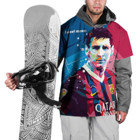 Накидка на куртку 3D с принтом Lionel Messi в Санкт-Петербурге, 100% полиэстер |  | barcelona | lionel | messi | барселона | лионель | месси | поп арт