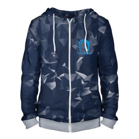 Мужская толстовка 3D на молнии с принтом Team Liquid Uniform в Санкт-Петербурге, 100% полиэстер | длина до линии бедра, манжеты и пояс оформлены мягкой тканевой резинкой, двухслойный капюшон со шнурком для регулировки, спереди молния, по бокам два кармана | dota | dota 2 | rpg | support | team | team liquid | дизайн | дота | игры | известные | киберспорт | логотип | спорт | униформа | эмблема