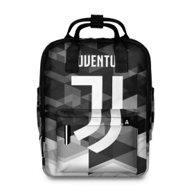 Женский рюкзак 3D с принтом Juventus 2018 Geometry Sport в Санкт-Петербурге, 100% полиэстер | лямки с регулируемой длиной, сверху ручки, чтобы рюкзак нести как сумку. Основное отделение закрывается на молнию, как и внешний карман. Внутри два дополнительных кармана, один из которых закрывается на молнию. По бокам два дополнительных кармашка, куда поместится маленькая бутылочка
 | Тематика изображения на принте: juventus | спорт | спортивные | футбол | футбольный клуб | ювентус