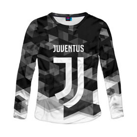 Женский лонгслив 3D с принтом Juventus 2018 Geometry Sport в Санкт-Петербурге, 100% полиэстер | длинные рукава, круглый вырез горловины, полуприлегающий силуэт | juventus | спорт | спортивные | футбол | футбольный клуб | ювентус