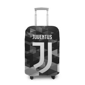 Чехол для чемодана 3D с принтом Juventus 2018 Geometry Sport в Санкт-Петербурге, 86% полиэфир, 14% спандекс | двустороннее нанесение принта, прорези для ручек и колес | juventus | спорт | спортивные | футбол | футбольный клуб | ювентус