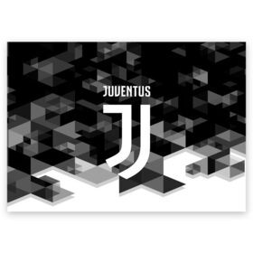 Поздравительная открытка с принтом Juventus 2018 Geometry Sport в Санкт-Петербурге, 100% бумага | плотность бумаги 280 г/м2, матовая, на обратной стороне линовка и место для марки
 | Тематика изображения на принте: juventus | спорт | спортивные | футбол | футбольный клуб | ювентус