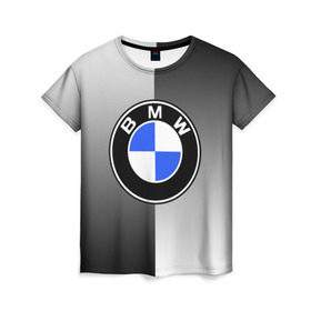 Женская футболка 3D с принтом BMW 2018 Reverse в Санкт-Петербурге, 100% полиэфир ( синтетическое хлопкоподобное полотно) | прямой крой, круглый вырез горловины, длина до линии бедер | bmw | автомобиль | автомобильные | бмв | машины