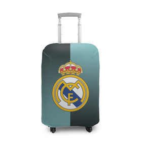 Чехол для чемодана 3D с принтом Real Madrid 2018 Reverse в Санкт-Петербурге, 86% полиэфир, 14% спандекс | двустороннее нанесение принта, прорези для ручек и колес | emirates | fc | real madrid | реал мадрид | футбольный клуб | эмблема