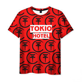 Мужская футболка 3D с принтом Tokio Hotel band logo 2018 в Санкт-Петербурге, 100% полиэфир | прямой крой, круглый вырез горловины, длина до линии бедер | logo | music | pop | rock | tokio hotel | альтернатива | германия | металл | музыка | музыкальный | поп | рок