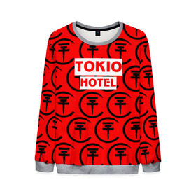 Мужской свитшот 3D с принтом Tokio Hotel band logo 2018 в Санкт-Петербурге, 100% полиэстер с мягким внутренним слоем | круглый вырез горловины, мягкая резинка на манжетах и поясе, свободная посадка по фигуре | logo | music | pop | rock | tokio hotel | альтернатива | германия | металл | музыка | музыкальный | поп | рок