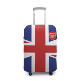 Чехол для чемодана 3D с принтом FC Arsenal в Санкт-Петербурге, 86% полиэфир, 14% спандекс | двустороннее нанесение принта, прорези для ручек и колес | 