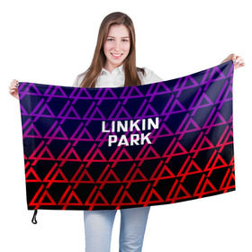 Флаг 3D с принтом LINKIN PARK в Санкт-Петербурге, 100% полиэстер | плотность ткани — 95 г/м2, размер — 67 х 109 см. Принт наносится с одной стороны | linkin park | logo | music | pop | rock | альтернатива | германия | металл | музыка | музыкальный | поп | рок