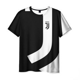 Мужская футболка 3D с принтом Juventus 2018 Original в Санкт-Петербурге, 100% полиэфир | прямой крой, круглый вырез горловины, длина до линии бедер | fc | fly emirates | лого | париж | спорт | спортивные | фк | футбольный клуб