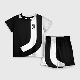 Детский костюм с шортами 3D с принтом Juventus 2018 Original в Санкт-Петербурге,  |  | fc | fly emirates | лого | париж | спорт | спортивные | фк | футбольный клуб