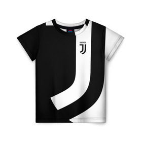 Детская футболка 3D с принтом Juventus 2018 Original в Санкт-Петербурге, 100% гипоаллергенный полиэфир | прямой крой, круглый вырез горловины, длина до линии бедер, чуть спущенное плечо, ткань немного тянется | fc | fly emirates | лого | париж | спорт | спортивные | фк | футбольный клуб