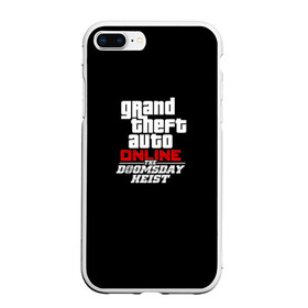 Чехол для iPhone 7Plus/8 Plus матовый с принтом GTA Online The Doomsday Heist в Санкт-Петербурге, Силикон | Область печати: задняя сторона чехла, без боковых панелей | Тематика изображения на принте: auto | dead | grand | gta | gta5 | rdr | red | redemption | rockstar | theft | гта | день | судный